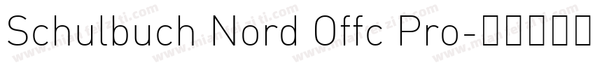 Schulbuch Nord Offc Pro字体转换